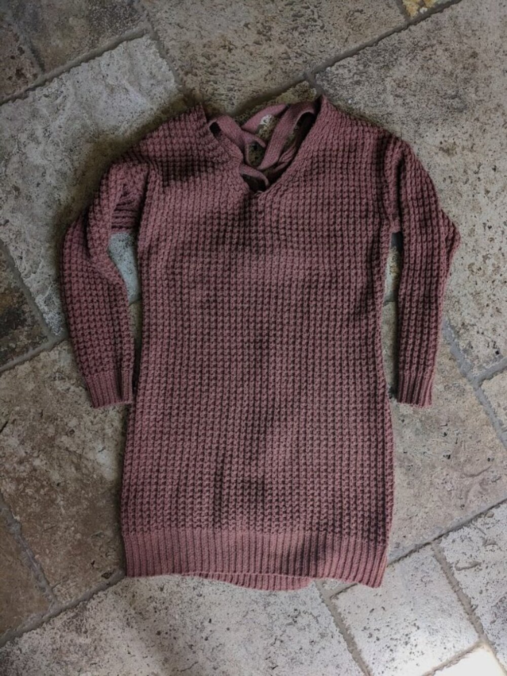 BRAND NEW MORAL FIBER WAFFLE OVERSIZED SWEATER DRESS SIZE MEDIUM